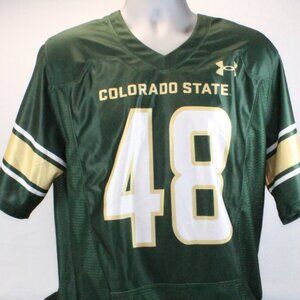 Colorado State Rams V-Neck Short Sleeve Mesh Jersey Shirt Men's Size Large